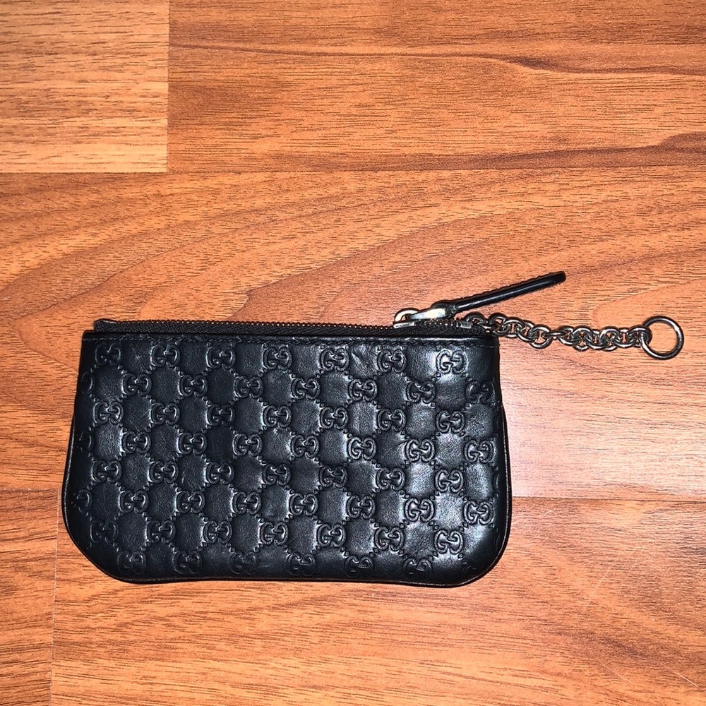 Authentic Gucci Microguccisima Soft Margaux Key Coin Pouch - Picture 5 of 10